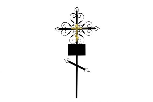 Крест металлический (Завитушка)
